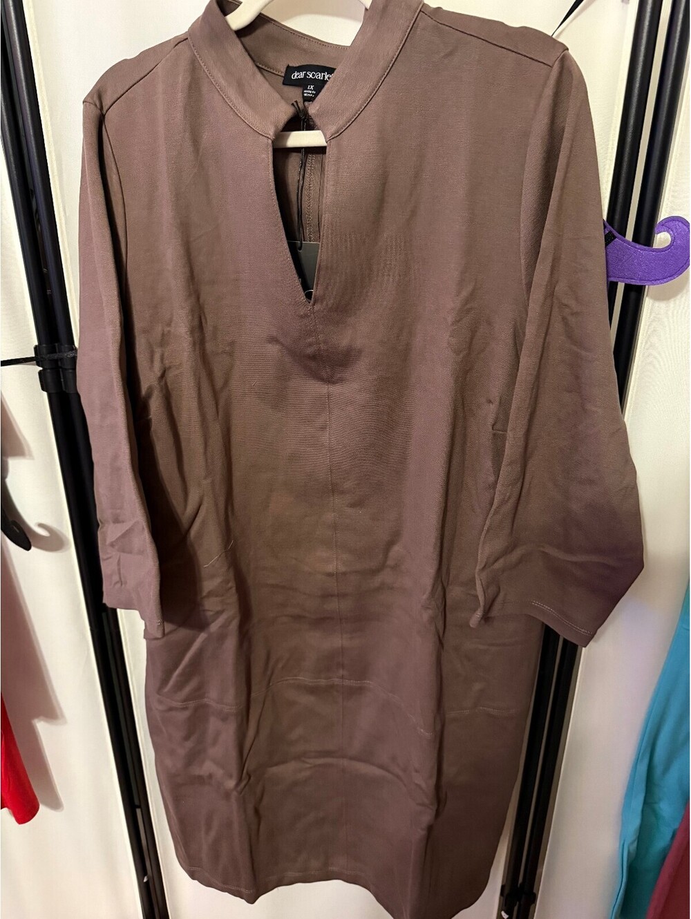 NWT Dear Scarlett Dress Brown Size 2X